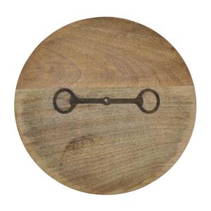 Dishwasher Safe Mango Wooden Round <b>Shape</b> Chopping Board Natural Finish Eco Friendly Cutting Board Kitchen Use Non Slip - Product Image 1