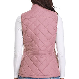 Chaleco Acolchado Impermeable de Lona Sólida para Mujer, Chaqueta Acolchada Ligera de Primera Calidad, Diseño Personalizado OEM - Product Image 3