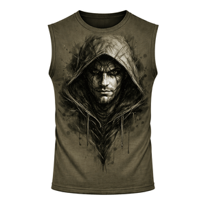 Camiseta deportiva sin mangas para hombre, corte atlético, tela transpirable, perfecta para entrenamientos, ejercicio y uso diario. - Product Image 3