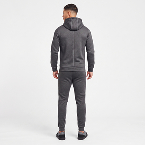 Chándal con cremallera para hombre, personalizado, 100% algodón, transpirable, con capucha, pantalones de chándal, ropa de invierno, corte regular, chándal de entrenamiento para hombre - Product Image 2