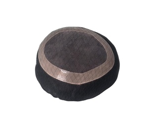 Human Hair Mono Base Toupee Bonnet <b>Wig</b> for <b>Men</b> with Bangladesh Hair Patches and Taz Hair - Product Image 3