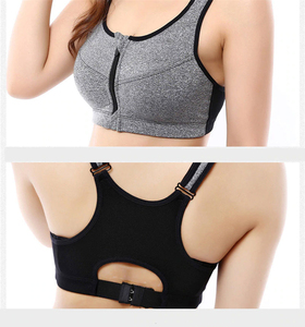 Top Class Women's Breathable Sports Bra With Front Zipper & Removable <b>Padded</b> Cups for Yoga & <b>Running</b> Medium Support Bra - Product Image 3