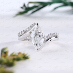 Luxury Diamond Eternity Band Thick Bezel Set Crystal Multi Stone <b>Statement</b> <b>Ring</b> Anniversary Jewelry For Women - Product Image 1