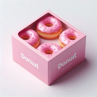 Carpeta de Papel Kraft Natural Reciclable Personalizada para Panadería, Donuts Artesanales, Postres, Laminación Mate, Grabado en Relieve, Sushi, Chicle