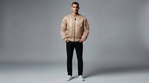 Veste bomber légère personnalisée Greek Wear Sorority Products avec bordure côtelée, fermeture éclair intégrale, style universitaire décontracté - Product Image 2