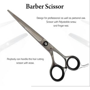 Ensemble de ciseaux de barbier professionnels en acier inoxydable avec manche en céramique et lame de rasoir pour la coupe de cheveux, utilisation en salon de coiffure - Product Image 6