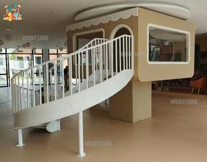 WejoyLand bambino al coperto Soft Play Loft in legno <span class=keywords><strong>parco</strong></span> <span class=keywords><strong>giochi</strong></span> <span class=keywords><strong>con</strong></span> piscina a sfera scivolo attrezzature per asilo nido per la sala <span class=keywords><strong>giochi</strong></span> angolo - Product Image 2