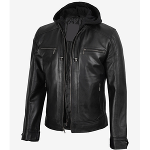 2026 OEM Top Demanding Customized Black Cowhide <b>Leather</b> <b>Jacket</b> For <b>Men's</b> 100%High Quality Low MOQ Winter Fashion Heated <b>Jackets</b> - Product Image 6