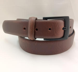Ceinture en cuir véritable noire à boucle unique, nouvelle collection 2026, pour le travail et les affaires, style décontracté, avec boucle premium - Product Image 5