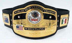 Cinturón de Campeonato Mundial de Lucha Libre de Peso Pesado NWA con Globo de Cristal - Product Image 2