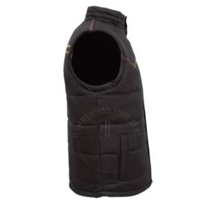 Chaleco de Soldador Personalizado de Cuero Resistente al Fuego, Traje de Soldadura Personalizado de Cuero de Alta Calidad Resistente al Calor - Product Image 3