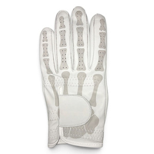 Guante de Golf SAAR INDUSTRIES de Cuero Cabretta Genuino Blanco de Alta Calidad, para Mano Izquierda, Antideslizante, Unisex, con Cierre de Velcro - Product Image 2