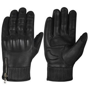 Gants de moto personnalisés pour l'été, gants en cuir à fermeture éclair, antidérapants, pour la course, pour une utilisation en extérieur, unisexe - Product Image 3