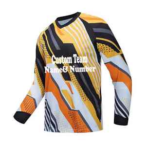 Jersey de Motocross para Hombre de Alta Calidad con Impresión a Color Personalizada, % Poliéster, Secado Rápido, Anti-UV, Transpirable para Deportes de Invierno - Product Image 1