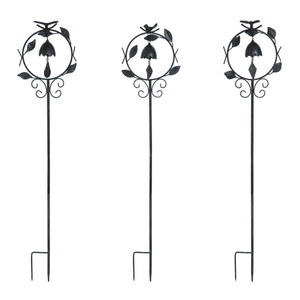 Piquet de jardin en métal en forme de hibou, ornement extérieur résistant aux intempéries, pour pelouse et jardin, noir - Product Image 6