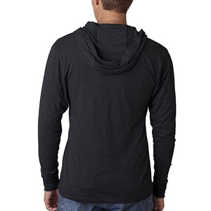 Sweat à capuche à manches longues en coton 100% de haute qualité, coupe ajustée, pour hommes, impression personnalisée, couleur unie, fabriqué au Bangladesh - Product Image 2