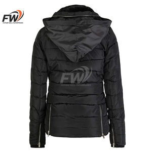 Chaqueta Acolchada Unisex OEM al Por Mayor, Precio Económico, Nuevo Diseño, con Logotipo Personalizado, Chaqueta Acolchada con Cremallera y Resistente al Viento para Mujer - Product Image 3