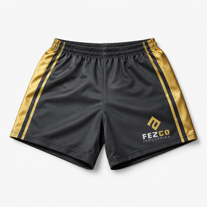 Direct Custom Footy <b>Booty</b> Shorts 100% Polyester Anti-Bacterial Unisex Rugby Elastic Waist All Seasons Front Printed - Product Image 4