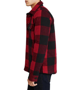 Veste de moto en Kevlar à carreaux rouges et noirs pour homme, manches longues, doublure matelassée, coupe-vent, vêtements d'hiver à prix abordable - Product Image 5