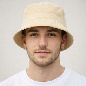 Sombrero de Pescador Unisex de Algodón, Color Sólido, Casual, Ligero, Transpirable, Resistente al Agua, Ajustable - Product Image 2