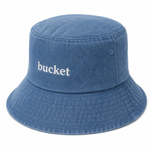 Twill Outdoor Frontpanel-Erwachsenen-Bucket-Hat aus Vietnam TTT, Polyester/Baumwolle, passende Stickerei, lässig, einfarbig - Product Image 1