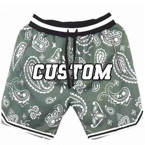 Vente en gros – Nouveauté : Short de plage mi-long pour homme, 100 % polyester, décontracté, uni, écologique, avec logo frontal, respirant, élastique, maille, design personnalisé, été - Product Image 2