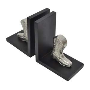 Articles cadeaux : Serre-livres sculptés en forme de botte, organisateur de magazines, journaux et livres, serre-livres en métal robuste, dernière nouveauté, décoration intérieure - Product Image 2