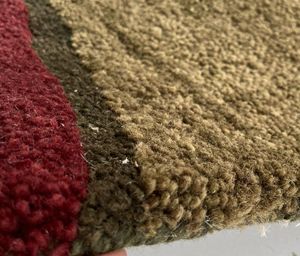 Alfombra AISHA FABS SNOW Moderna, Teñida, de Lana, Hecha a Mano, Antideslizante, Gruesa, Abstracta, con Base de Algodón Rectangular para Hogar y Hotel - Product Image 3