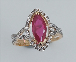 Elegant Yellow Real Gold Women <b>Ring</b> With Radiant Glossy Finish <b>Crafted</b> For Sophisticated Fashion Looks Wedding Functions Jewelry - Product Image 3