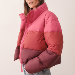 Custom Design Ladies Winter <b>Jacket</b> Short Crop Down Bubble Quilted <b>Puffer</b> <b>Jackets</b> for <b>Women</b> Causal Crop Bubble Down <b>Jackets</b> - Product Image 2