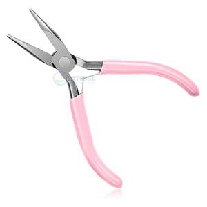 5 Inch Stainless Steel Needle Nose Pliers Mini Jewelry Tool Long Nose Plier Comfort Grip Handle <b>Craft</b> Electronics Repair <b>Wire</b> - Product Image 1