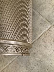 Silver Metal Trash Bin Durable Outdoor Waste Bin Perfect for Garden Patio Balcony Park Commercial and Home Use From India - Product Image 5