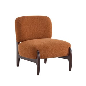 Fauteuil d'appoint moderne rembourré avec structure en bois massif pour salon, chambre, bureau, meubles de maison - Product Image 1