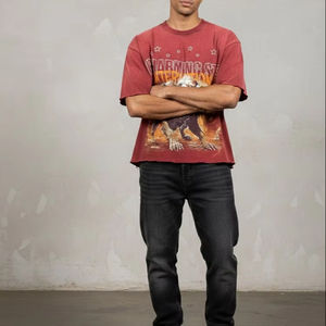 Camiseta de Hombre 100% Algodón, Venta al Por Mayor, Logotipo Personalizado Impreso, Patrón Sólido, Serigrafía, Estilo Casual en Tejido de Punto - Product Image 5