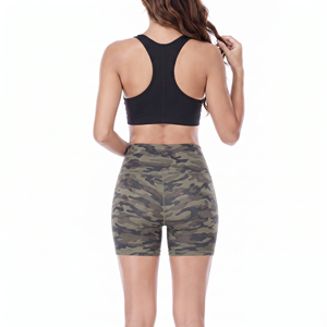 <b>Women</b> High Waist Camo Print Yoga <b>Shorts</b> Spandex Polyester Breathable Workout Compression <b>Shorts</b> Fitness Wear <b>Short</b> <b>Leggings</b> - Product Image 3