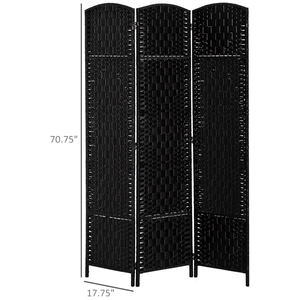 Divisorio Moderno Portatile Pieghevole a 3 Pannelli per Interni, in Lega di Alluminio e Legno, per Soggiorno - Product Image 4