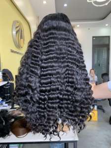 Eurasien 100% cheveux Remy non transformés vietnamiens crépus bouclés Style vague Double trame étirée longueur 8-26 pouces - Product Image 4