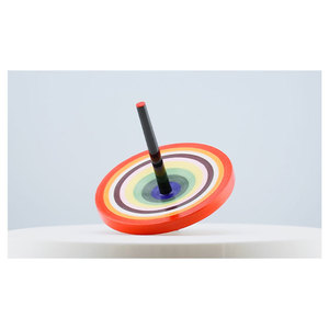 ลูกข่างหมุนเก้าสี คุณภาพเยี่ยม ราคาสุดคุ้ม ทำจากไม้ไผ่หวายแท้ รุ่นมินิ คิโอะโคมา ของเล่นกีฬา ปี 2026 - Product Image 2