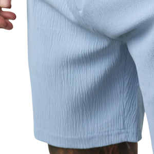 Pantalones Cortos Casuales Tejidos Azul Cielo para Hombre, Ropa Deportiva para Gimnasio, Entrenamiento, Running, Ropa Deportiva Ligera, Transpirable, Ropa Deportiva de Verano, Cómoda - Product Image 3