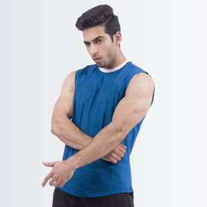 Camiseta sin mangas para hombre de primera calidad, último estilo, color negro, de algodón, transpirable y ligera, para venta en línea. - Product Image 4