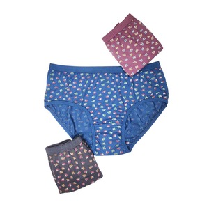 <strong>Best</strong> Precisely Designed Pure Cotton Panties for Women/Girls 22MM OUTER ELASTIC Printed with Custom logo Designed Solid Color - Product Image 3