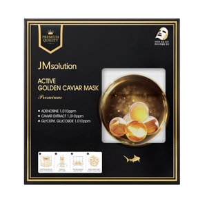 JMSOLUTION ACTIVE GOLDEN CAVIAR INTENSE <b>MASK</b> PREMIUM | Moisture Lock Moisture Barrier | Hyaluronic Acid | K-beauty - Product Image 1