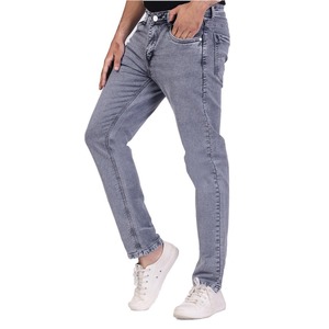 Jeans de Mezclilla de Corte Recto para Hombre, Calidad Premium, Lavados, Color Sólido, Suaves para Invierno, con Botones, Cómodos y Transpirables para Uso Diario - Product Image 4
