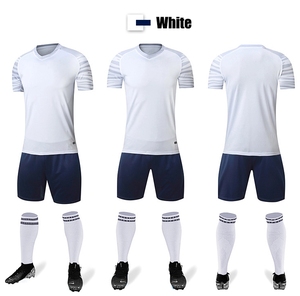 Red <b>Soccer</b> Jersey Kit Unisex Half Sleeve O-Neck 100% Polyester Moisture Wicking Athletic Fit All Seasons Team Wear Front - Product Image 5