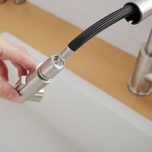 Rubinetto da Cucina Estraibile in Nichel Spazzolato con Doccetta, Rubinetto per Mini Bar e Lavello, e Rubinetto da Bagno di Kitchen Faucets - Product Image 6