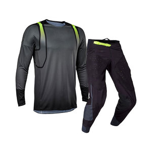 Kit de motocross unisexe à manches longues STITCH MASTER, coloris bleu marine et vert, séchage rapide, polyester/nylon, tenue de course personnalisée, toutes tailles - Product Image 5