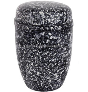 Urne inspirée de la nature, style rectangulaire en forme de vase carré, urne artisanale en métal léger conçu avec précision - Product Image 1