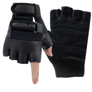 Wholesale Custom Half Finger Leather Unisex <b>Weight</b> Lifting Gym <b>Gloves</b> Durable & Breathable Sports - Product Image 1