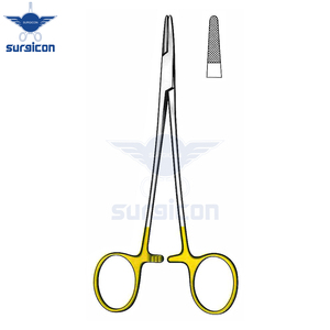 ที่จับเข็ม Crile-Wood ขนาด 15 ซม. / 6 นิ้ว พร้อมใบมีดขนาดเล็ก 0.4 มม. แบบ Serration และเม็ดมีดทังสเตนคาร์ไบด์ TC GOLD เพื่อความแม่นยำ - Product Image 2