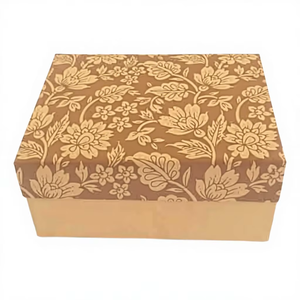 Cajas plegables de cartón reciclado al por mayor, de papel de algodón, con cierre de cinta personalizado, para papelería y material escolar - Product Image 1